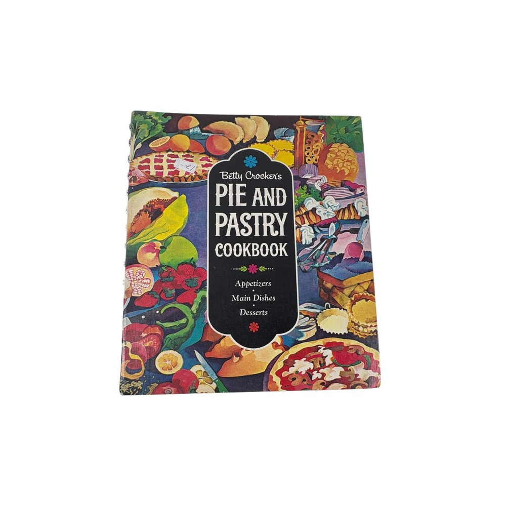 Betty Crocker Pie and Pastry Cookbook Unisex OS Multi Good Vintage 1968 Spiral